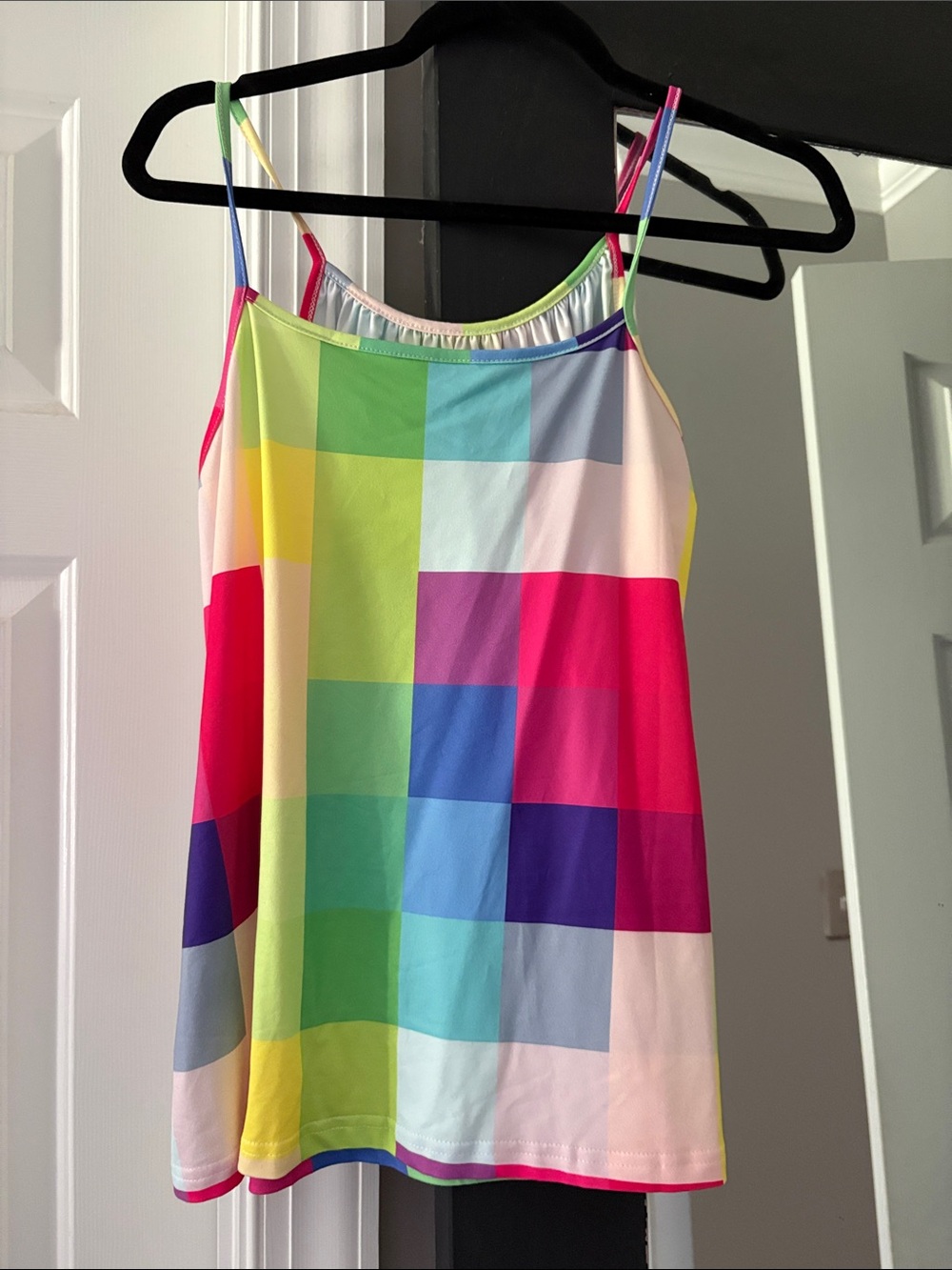 Women’s Multicolor Pixel-Print Camisole Tank Top